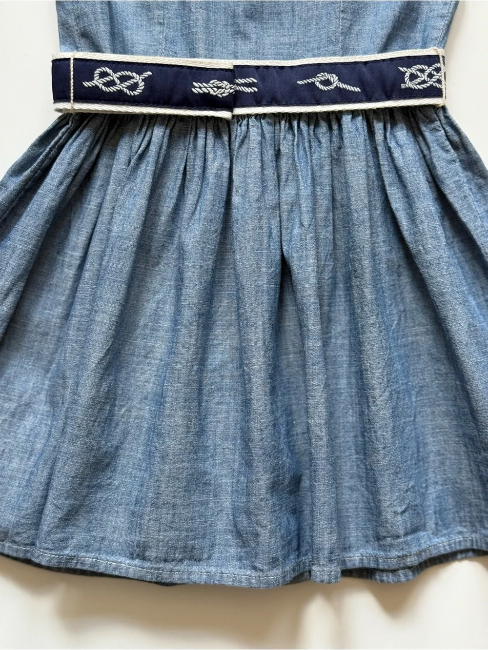 Polo Ralph Lauren Girls Belted Chambray Shirtdress - Size 3/3T